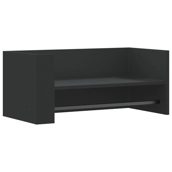 vidaXL Vegghylle svart 70,5x35x30,5 cm konstruert tre
