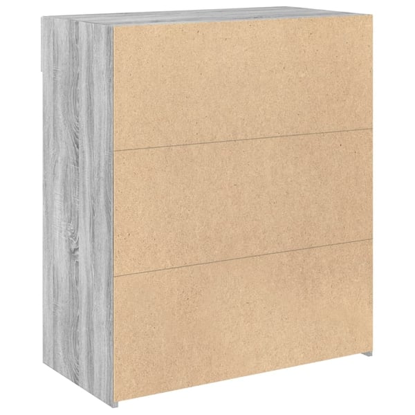 vidaXL Skjenk grå sonoma eik 80x42,5x93 cm konstruert tre