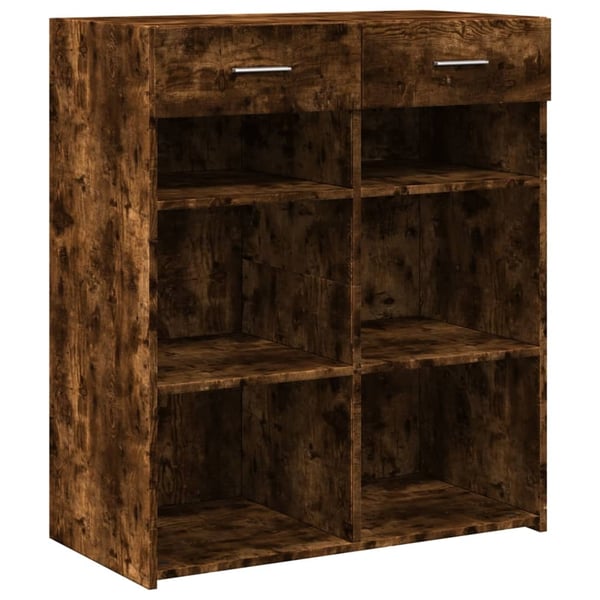 vidaXL Skjenk røkt eik 80x42,5x93 cm konstruert tre