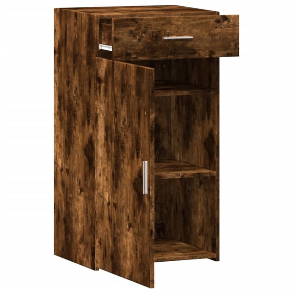 vidaXL skab 50x42,5x93 cm konstrueret træ røget egetræsfarve