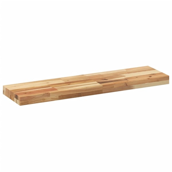 vidaXL Flytende hyller 4 stk 80x20x4 cm oljebehandlet heltre akasie