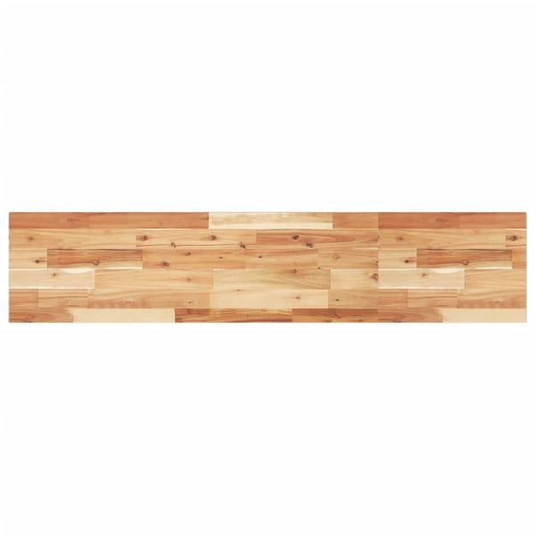 vidaXL Svävande hyllor 4 st 140x30x2 cm behandlat massivt akaciaträ