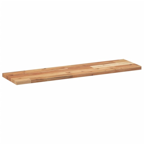 vidaXL Svävande hylla 100x20x2 cm behandlat massivt akaciaträ