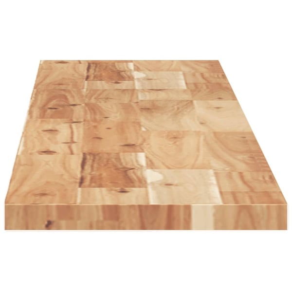 vidaXL Flytende hylle 120x20x2 cm oljebehandlet heltre akasie