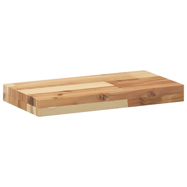vidaXL Svävande hyllor 4 st 60x20x4 cm behandlat massivt akaciaträ