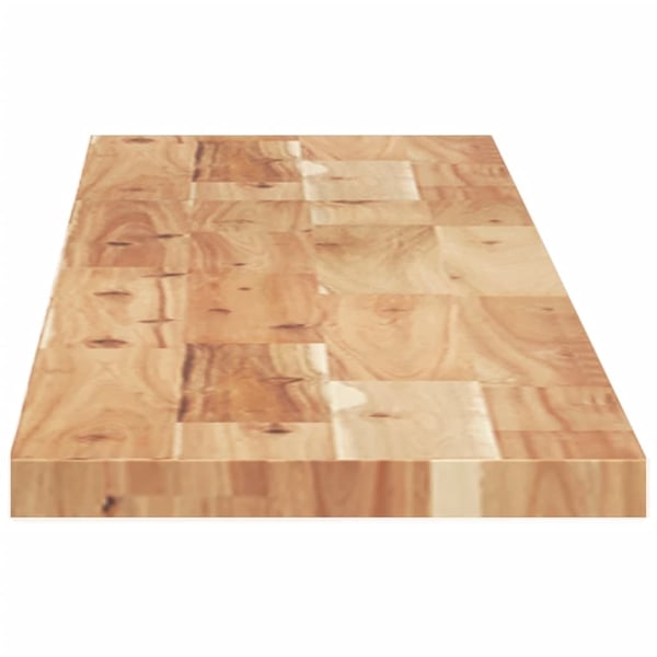 vidaXL Flytende hyller 4 stk 120x20x2 cm oljebehandlet heltre akasie