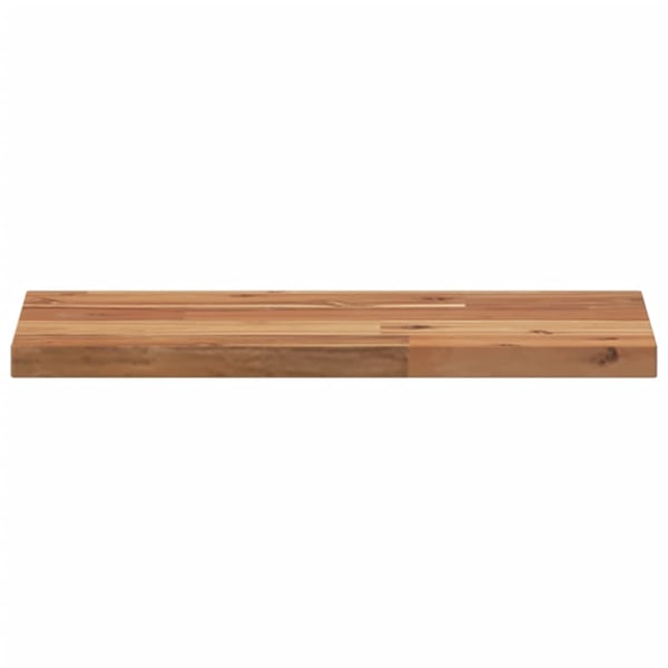 vidaXL væghylder 2 stk. 60x20x2 cm oliebehandlet massivt akacietræ