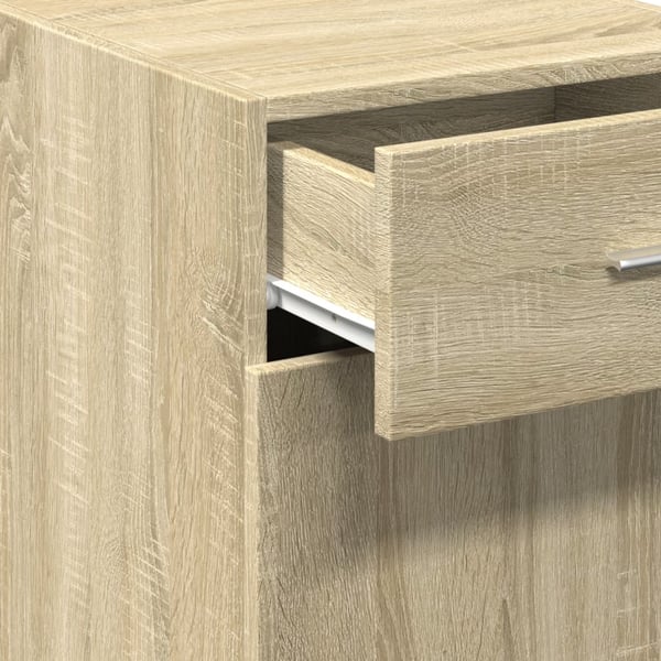 vidaXL Skjenk sonoma eik 40x42,5x93 cm konstruert tre