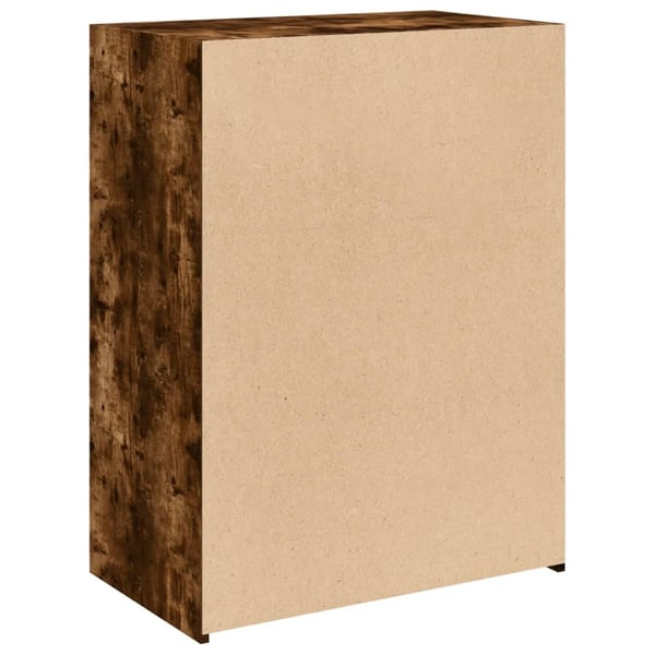 vidaXL Skjenk røkt eik 70x41x93 cm konstruert tre