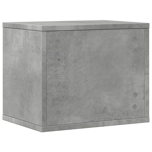 vidaXL Hylle til skrivebord betonggrå 36x26x29,5 cm konstruert tre
