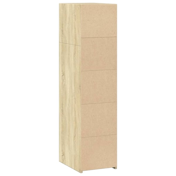 vidaXL Hylle sonoma eik 30x41x124 cm konstruert tre