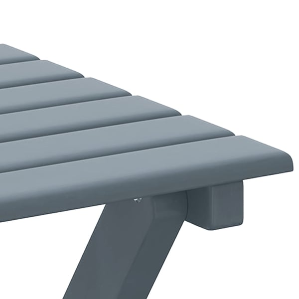 vidaXL sidebord foldbart massivt poppeltræ grå
