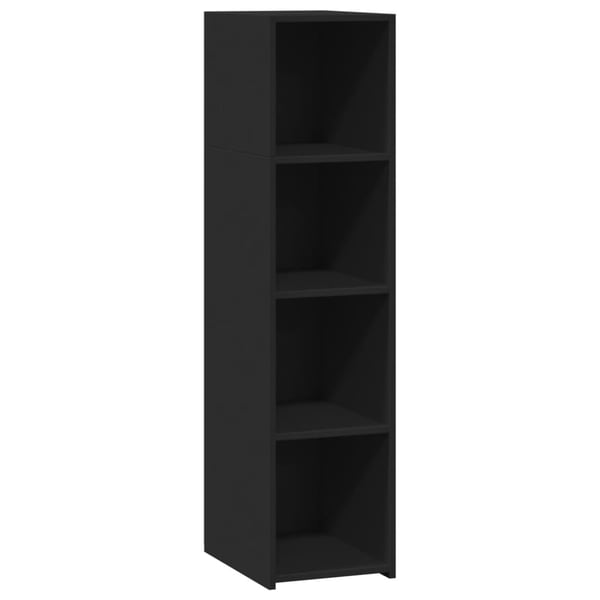 vidaXL Hylle svart 30x41x124 cm konstruert tre
