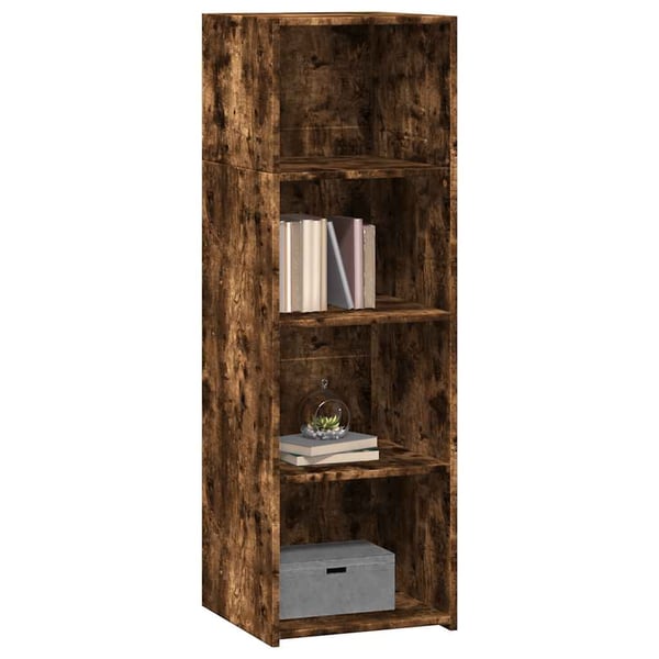 vidaXL Hylle røkt eik 40x41x124 cm konstruert tre