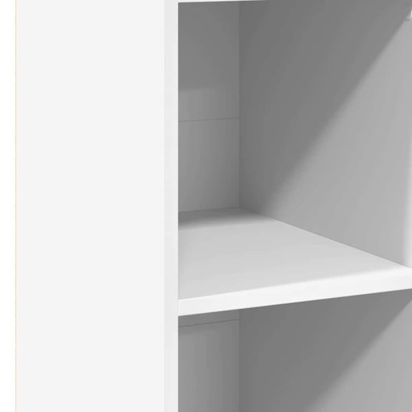 vidaXL reol 40x41x124 cm konstrueret træ hvid