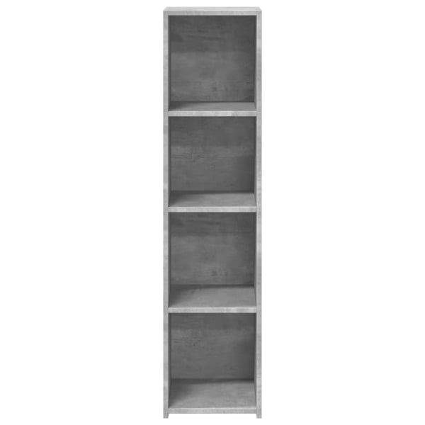 vidaXL Hylle betonggrå 30x41x124 cm konstruert tre