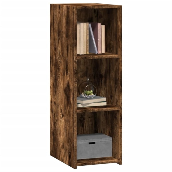 vidaXL Skjenk røkt eik 30x41x93 cm konstruert tre