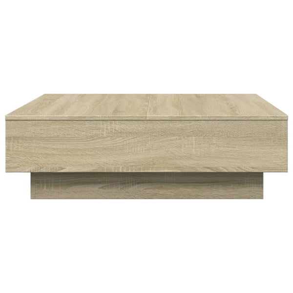 vidaXL sofabord 90x90x28 cm spånplade sonoma-eg