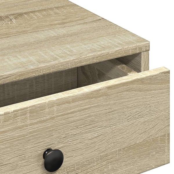 vidaXL sofabord 90x90x28 cm spånplade sonoma-eg