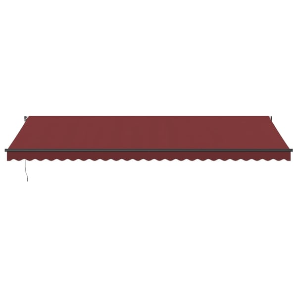 vidaXL Automaattimarkiisi viininpunainen 600x350 cm