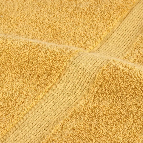vidaXL Premium vaskehåndklær SOLUND 4 stk gull 30x30cm 600gsm