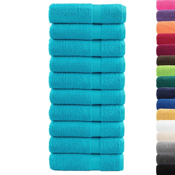 vidaXL Premium badehåndklær SOLUND 10 stk 100x150 cm 600 g/m2