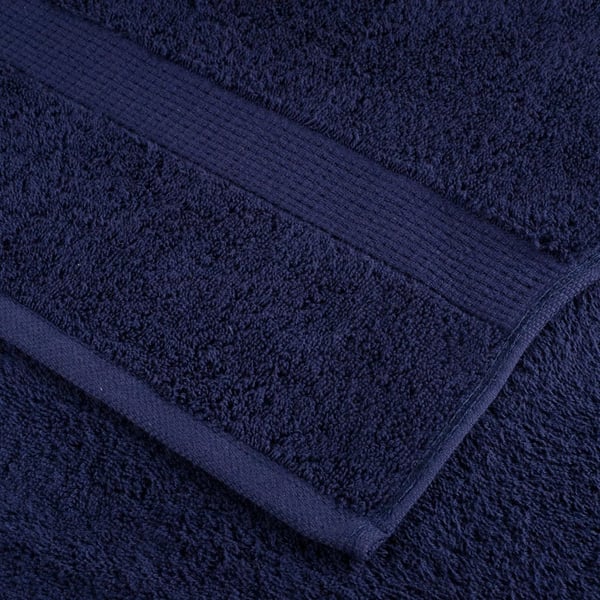 vidaXL Premium vaskehåndklær SOLUND 2 stk marineblå 30x30cm 600gsm