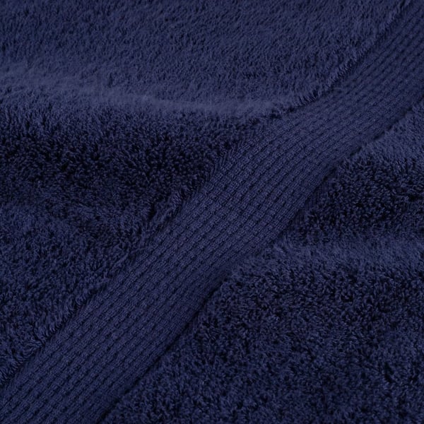 vidaXL Premium vaskehåndklær SOLUND 2 stk marineblå 30x30cm 600gsm