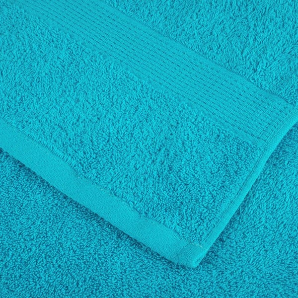 vidaXL Premium saunahåndklær SOLUND 2 stk turkis 50x100 cm 600 g/m2