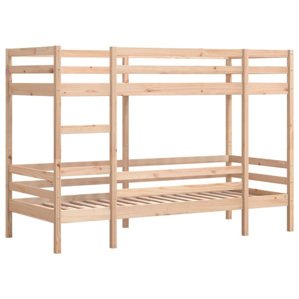 vidaXL Køyeseng uten madrass 90x200 cm heltre furu