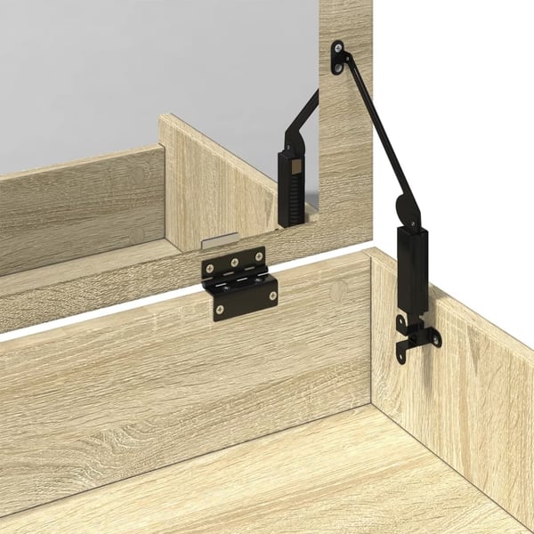 vidaXL Sminkebord med krakk sonoma eik 60x40x113,5 cm