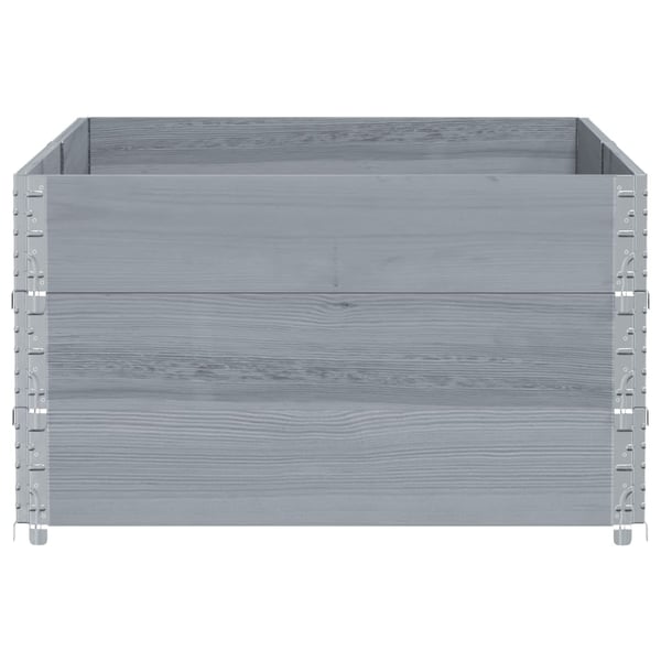 vidaXL Hageplantekasse grå 150x100 cm heltre furu