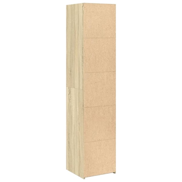 vidaXL Highboard sonoma eik 40x41x185 cm konstruert tre
