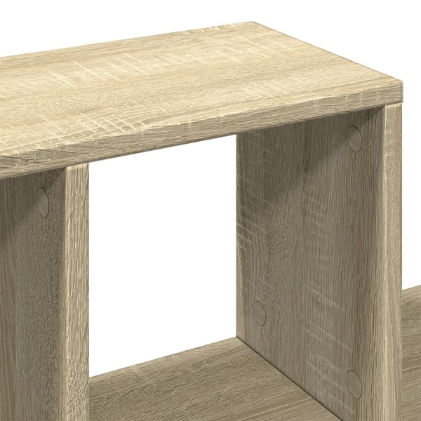 vidaXL Vegghylle sonoma eik 100x20x53 cm konstruert tre