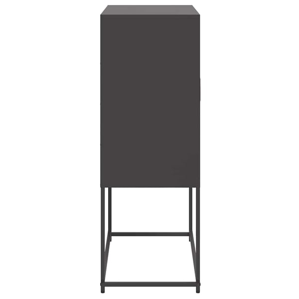 vidaXL skab 68,5x38,5x107 cm stål sort