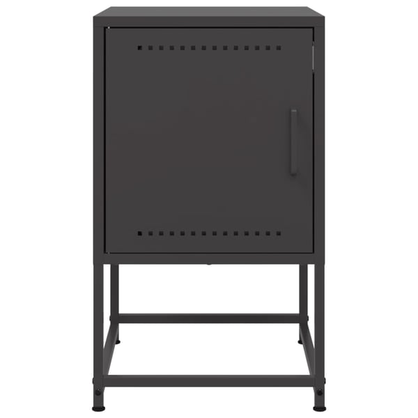 vidaXL sengebord 36x39x60,5 cm stål sort