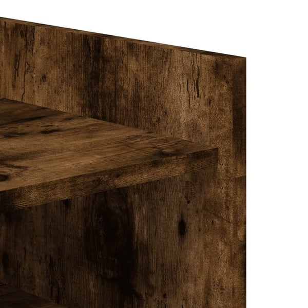 vidaXL Skohylle røkt eik 52x37,5x100 cm konstruert tre