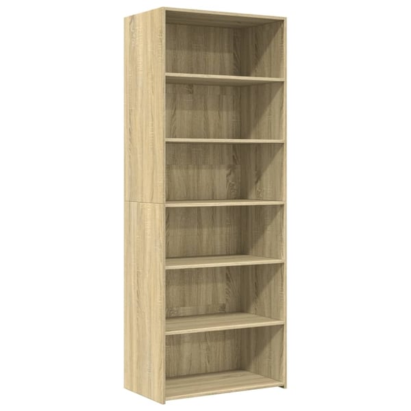vidaXL Hylle sonoma eik 70x41x185 cm konstruert tre