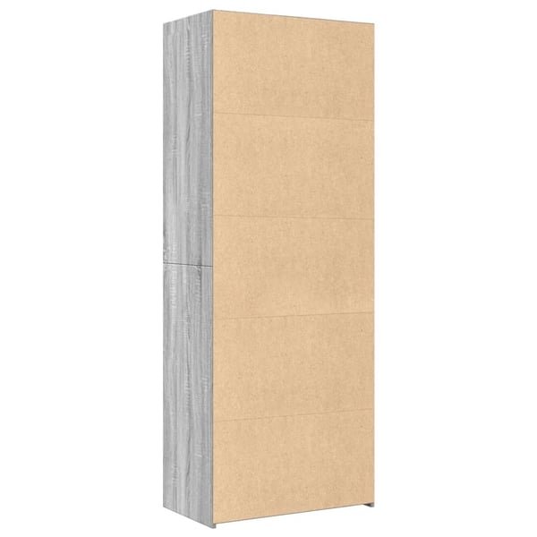 vidaXL Hylle grå sonoma 70x41x185 cm konstruert tre