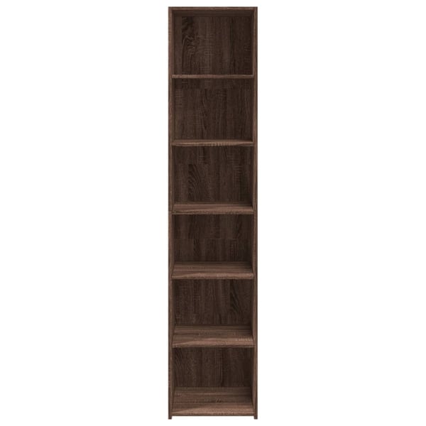 vidaXL Highboard brun eik 40x41x185 cm konstruert tre