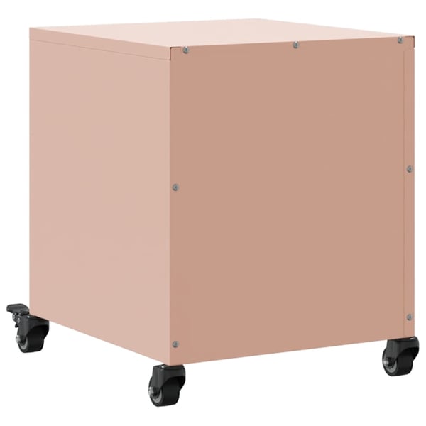 vidaXL Nattbord rosa 36x38,5x43,5 cm stål