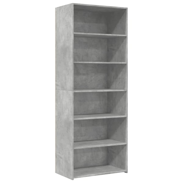 vidaXL Kaappi betoninharmaa 70x41x185 cm tekninen puu