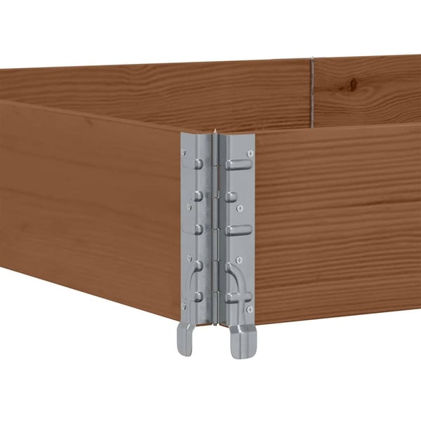 vidaXL Plantekasse brun 150x100 cm heltre furu