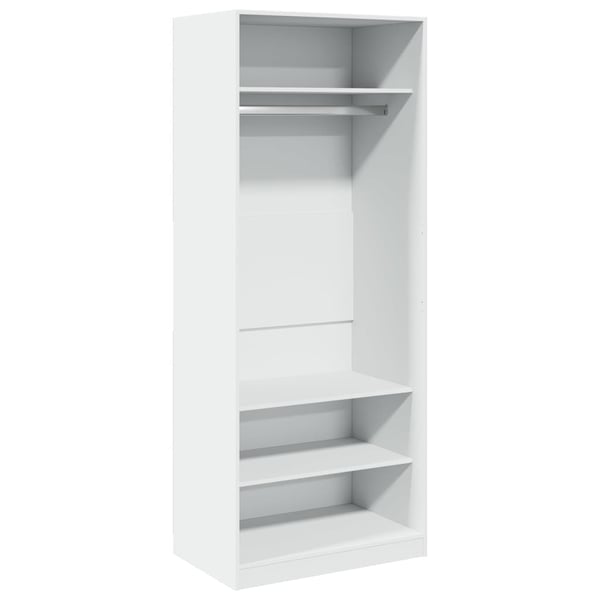 vidaXL Garderobe hvit 80x50x200 cm konstruert tre