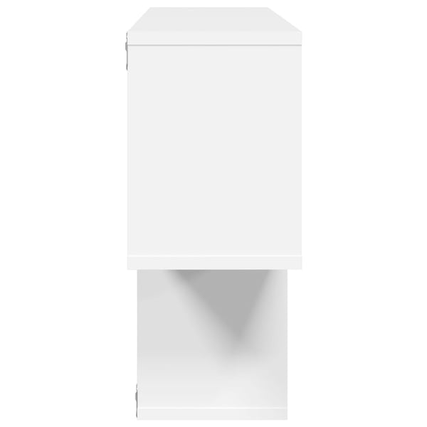 vidaXL Vegghylle hvit 100x20x53 cm konstruert tre