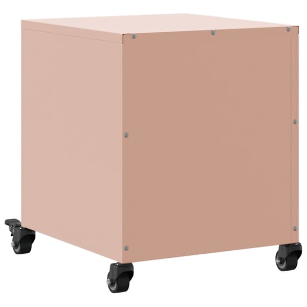 vidaXL Nattbord 2 stk rosa 36x39x43,5 cm stål