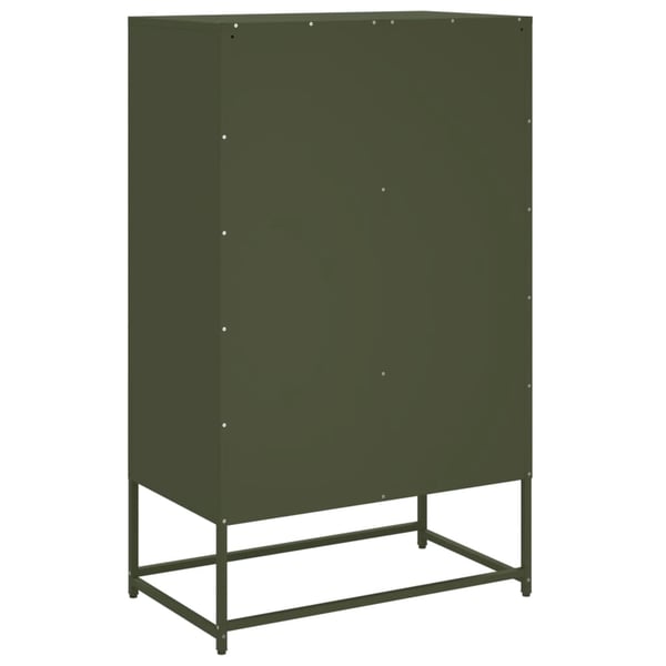 vidaXL Kaappi oliivinvihreä 68x39x111,5 cm teräs