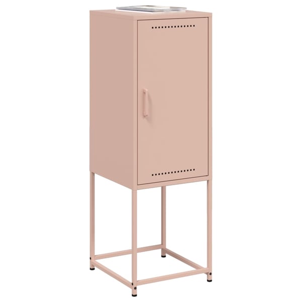 vidaXL Kaappi pinkki 36x39x107 cm teräs