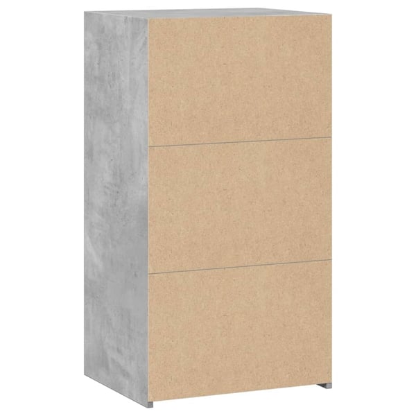 vidaXL Skjenk betonggrå 50x41x93 cm konstruert tre