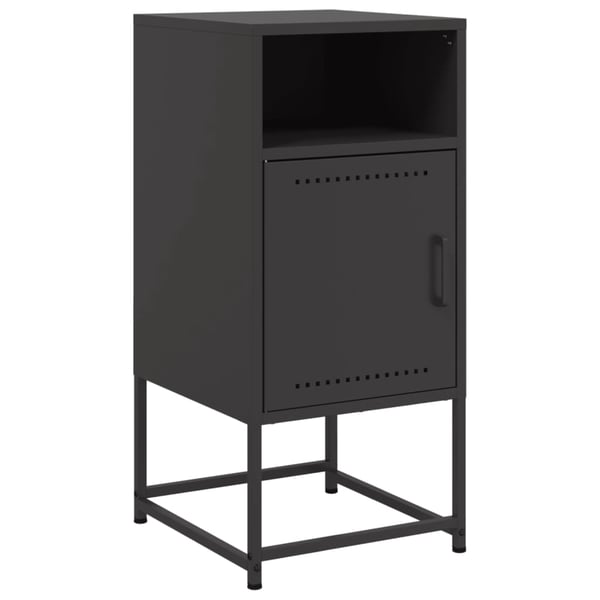vidaXL sengeborde 2 stk. 36x39x78 cm stål sort